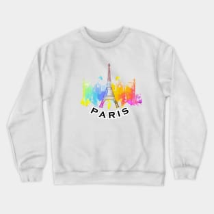 Paris City Skyline Crewneck Sweatshirt